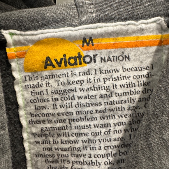 Aviator Nation logo pullover hoodie - Picture 3 of 5